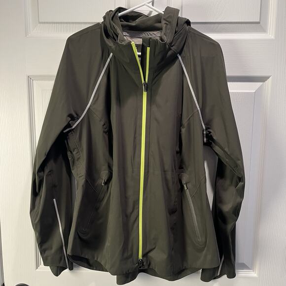 Athleta Jackets & Blazers - ATHLETA Womens Lightweight Rain Runner Jacket Waterproof Full Zip Size XL Hooded